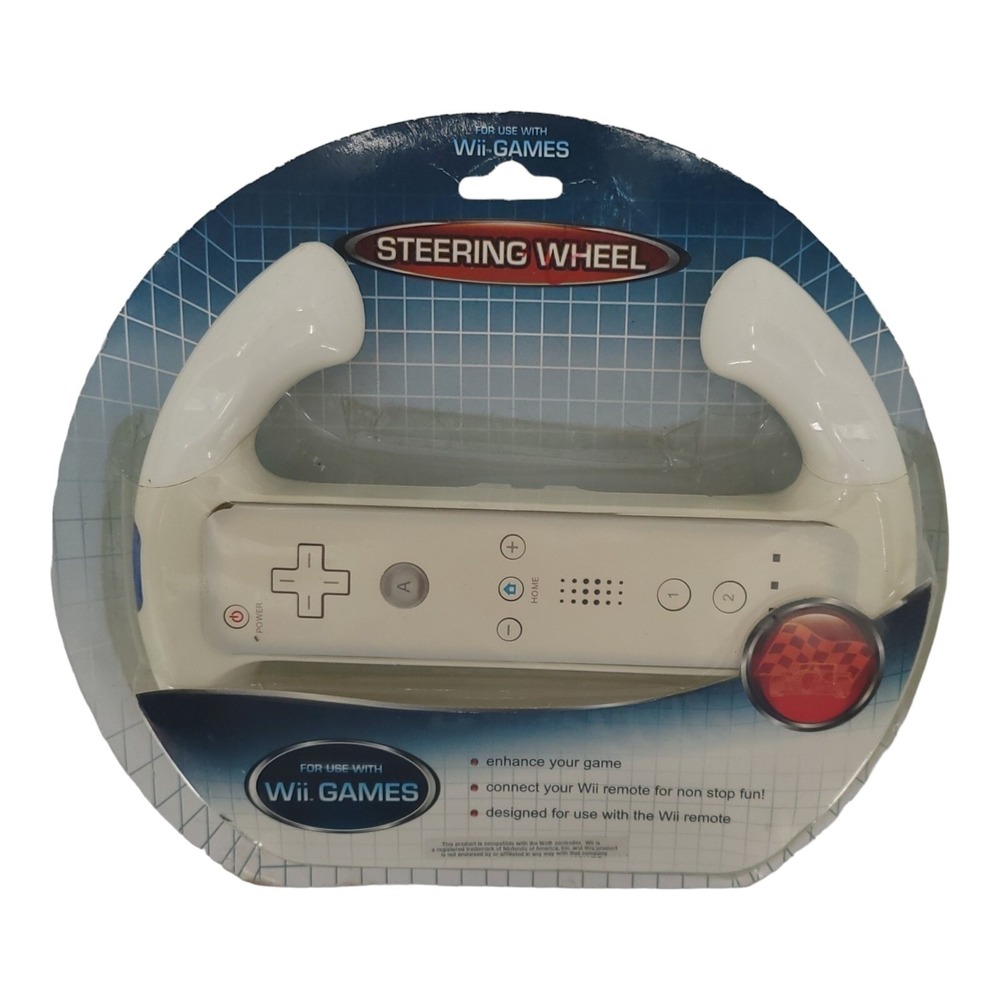 Wii Games Steering Wheel for Nintendo Wii Video Games Remote Control Ages 3+